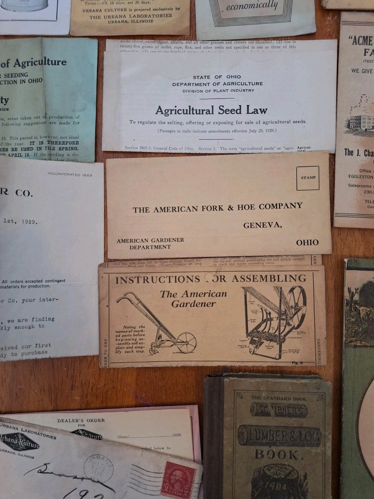 Large Lot Of Antique Agriculture Ephemera