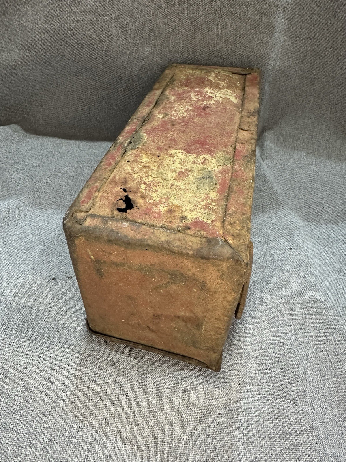 Vintage Fordson Tractor Tool Utility Box Embossed Lid Locking Clasp