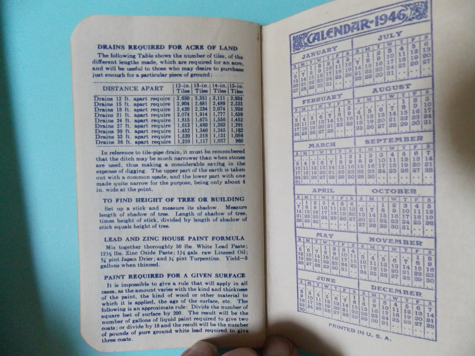 Vintage 1945 Royster Fertilizer Note Book