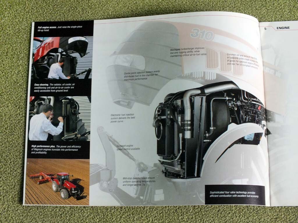 CASE IH MAGNUM 225 / 250 / 280 / 310 Tractors Brochure Prospekt 2006