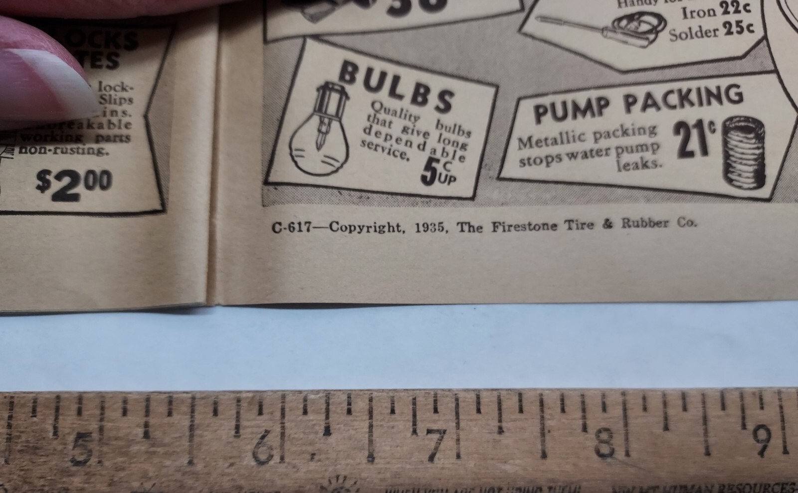 1935 – Firestone CATALOG – TIRES – AUTO SUPPLIES For FARM USE – listing #7373