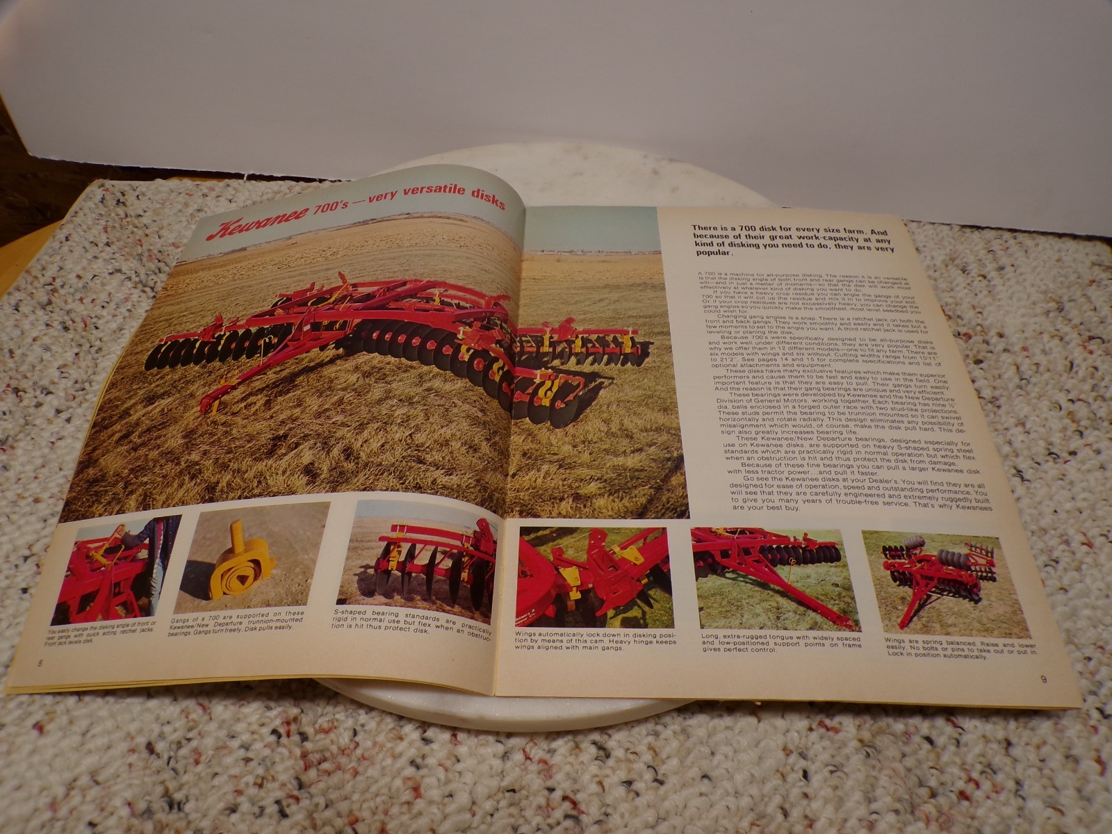 Kewanee Disks-Mulchers-Cultivators-Hoes Farm Machinery Color Catalog Illinois