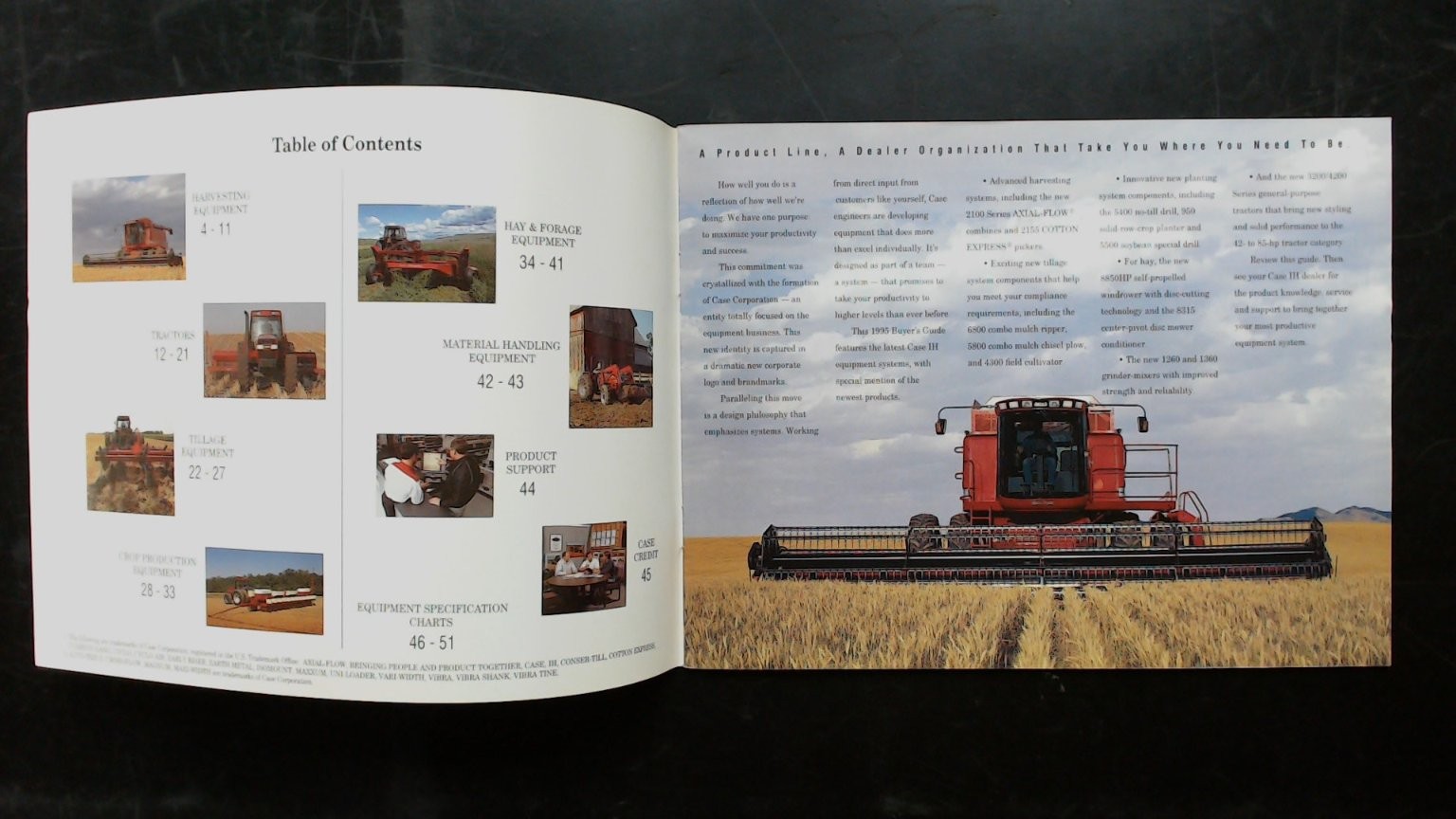 Case IH 1995 Buyer&rsquo;s Guide Agriculture Brochure Vintage 8.5×11 Gray