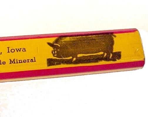 Howell-Shrader Co Carpenter Lead Pencil Iowa City IA Santone Hog Cattle Mineral
