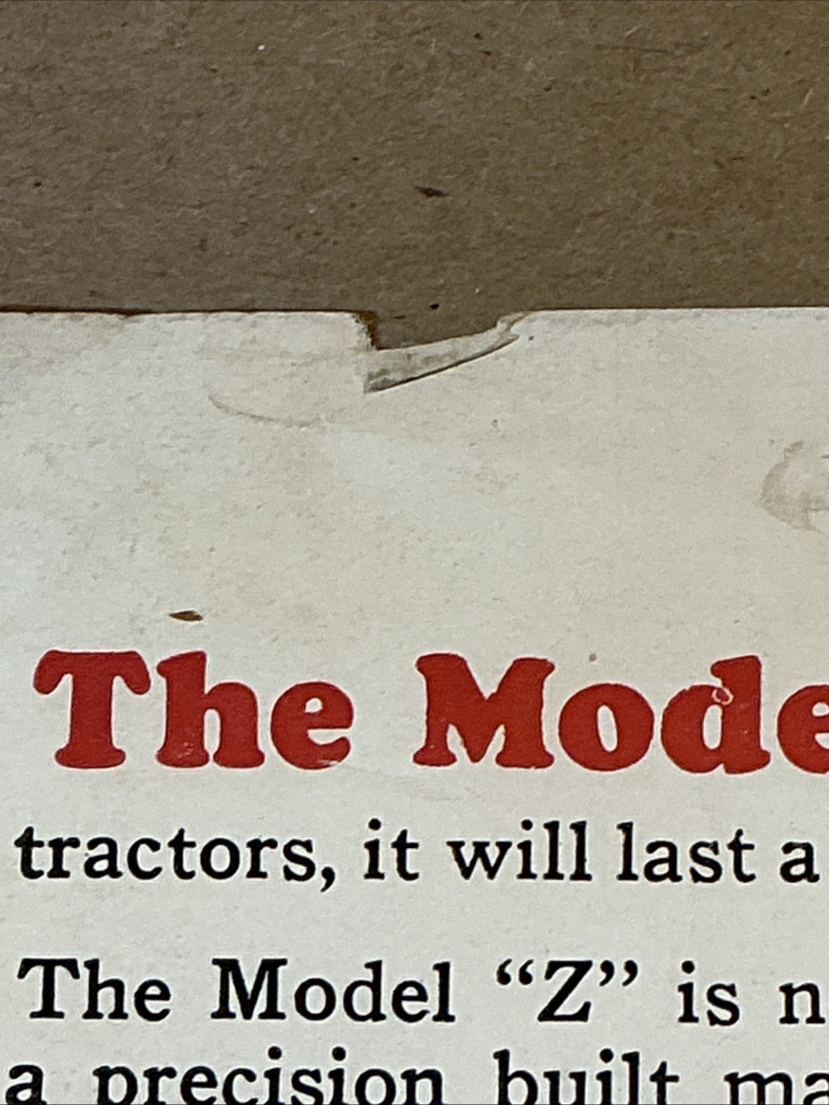 Vintage 1940s Power Model Z Brochure Price Lists And Letter INV-P1026