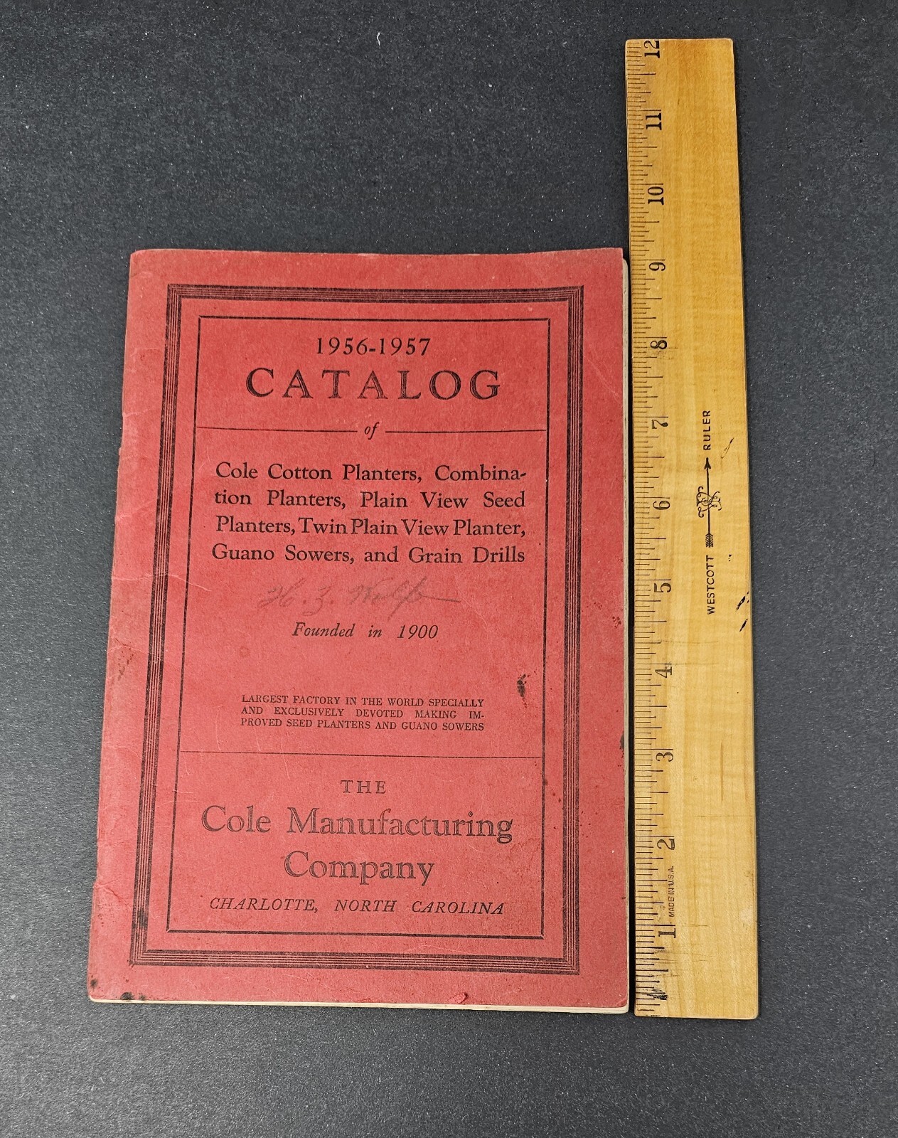 Vintage 1957-1958 Cataog Of Cole Cotton Planters, Etc By Cole Manufacturing Co