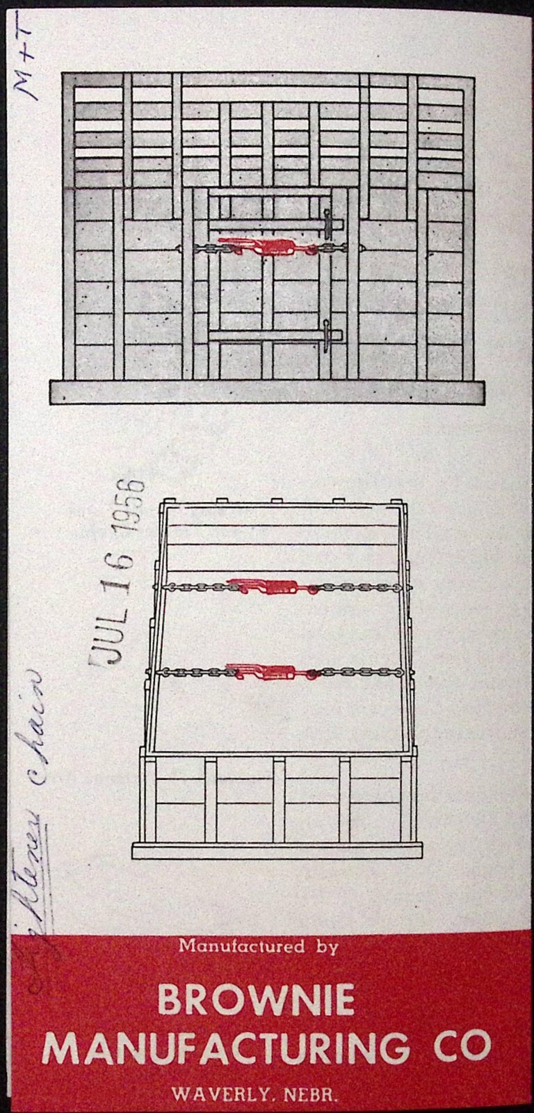 1956 The Brownie Chain Tightener for Grain Haulers Brochure