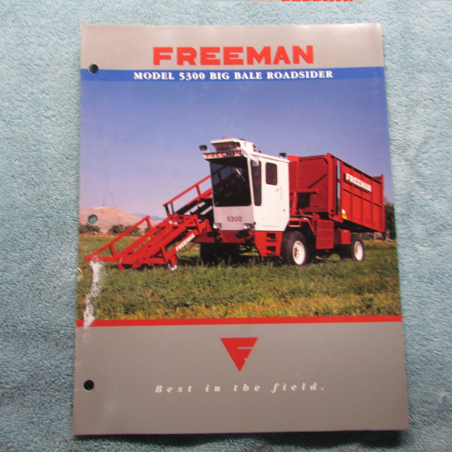 Freeman Baler&rsquo;s Brochure&rsquo;s (2) 5300 Big Bale Roadsider & 1592 Big Baler