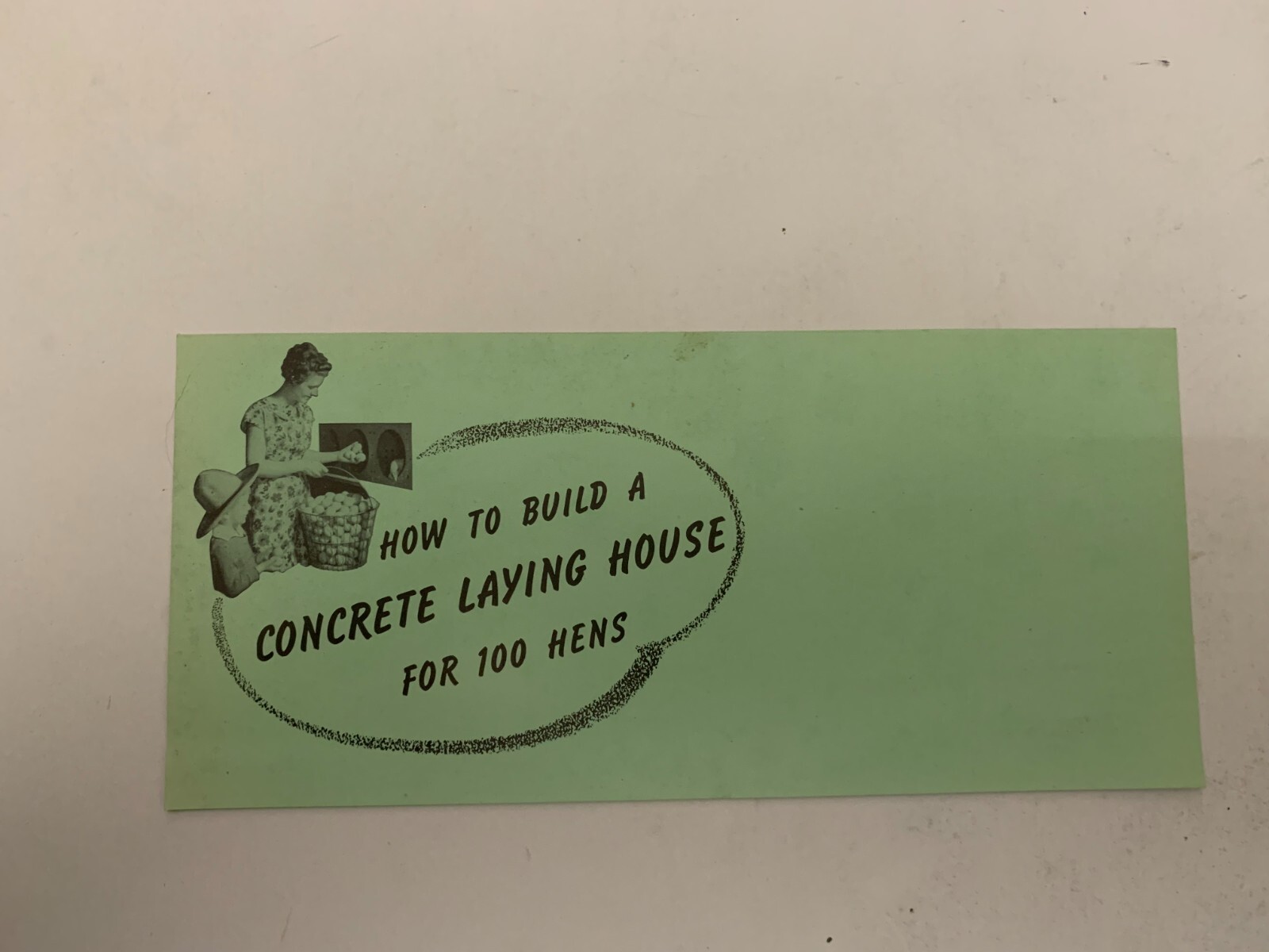 c1940 Portland Cement Co Des Moines Iowa Concrete Laying House 100 Hens Brochure