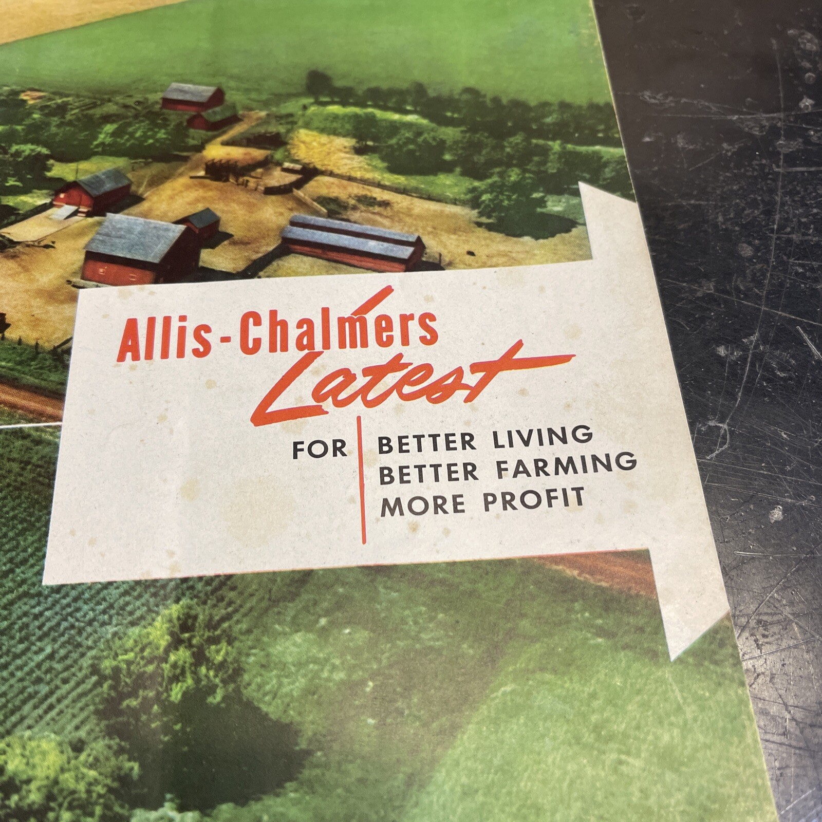 ALLIS CHALMERS BUYER’S GUIDE BETTER LIVING, BETTER FARMING 1950’S SALES BROCHURE
