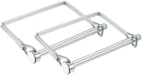 2 Pcs Trailer Coupler Pins, 1/4&Prime; x 3.2&Prime; (6.3mm x 80mm) Safety Wire Lock Hitch Pi