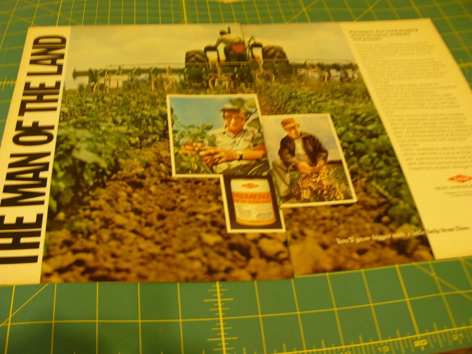 PROGRESSIVE FARMER -AD- JUNE 1976 – DOW – THE MAN OF THE LAND