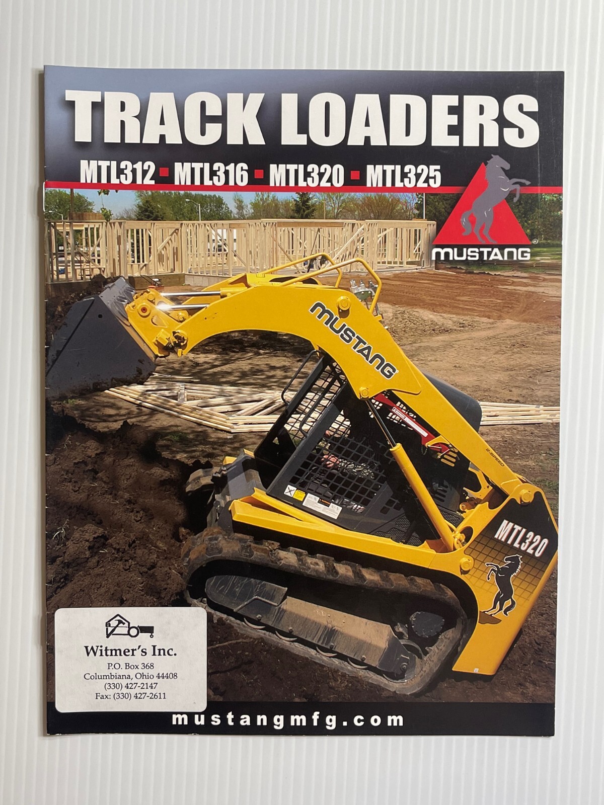 Mustang Track Loaders Sales Brochure *2008* (Showroom Book) *MTL312 – MTL325*