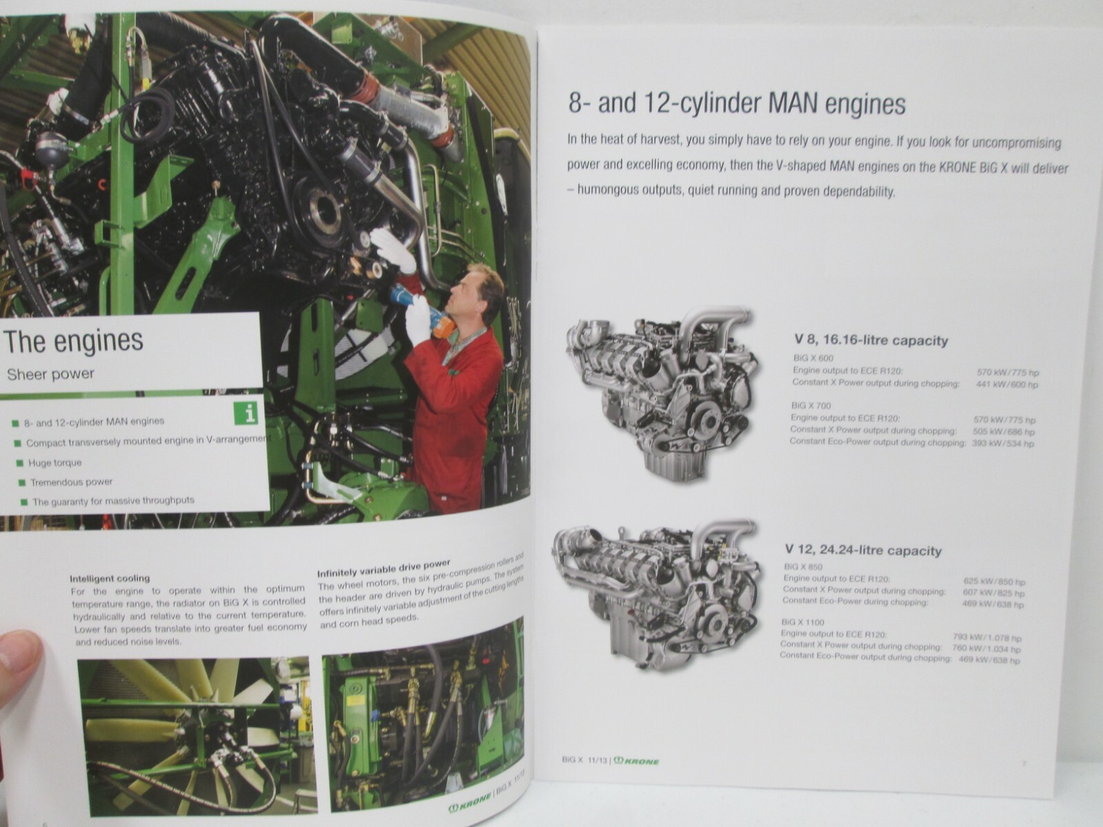 Krone Big X Precision Chop Forage Harvester Tractor Sales Brochure Ag 2013 Specs