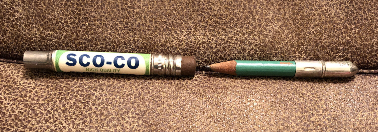Vintage Columbus Mississippi Advertising Pencil REFUGE COTTON OIL CO – SCO-CO
