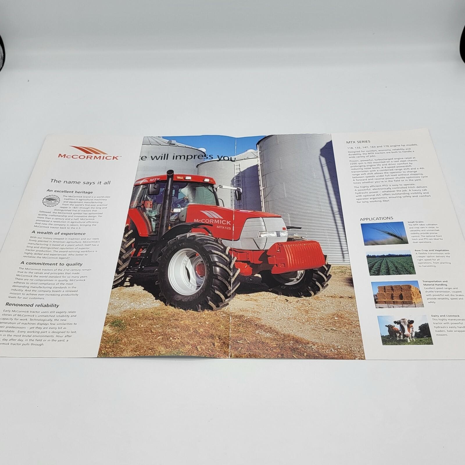 McCormick MTX Series 118-176 HP Tractor Color Brochure
