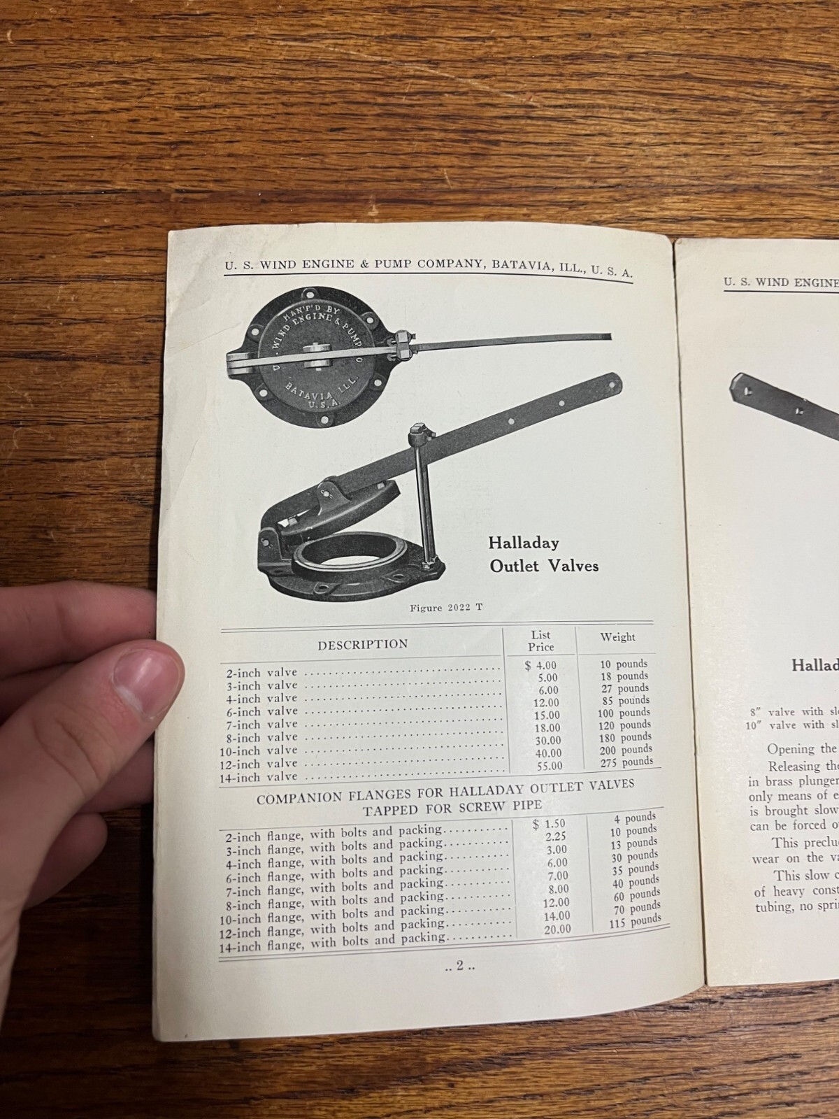 RARE Vintage 1927 US Wind Engine & Pump Co. (Batavia, Illinois) Parts Booklet