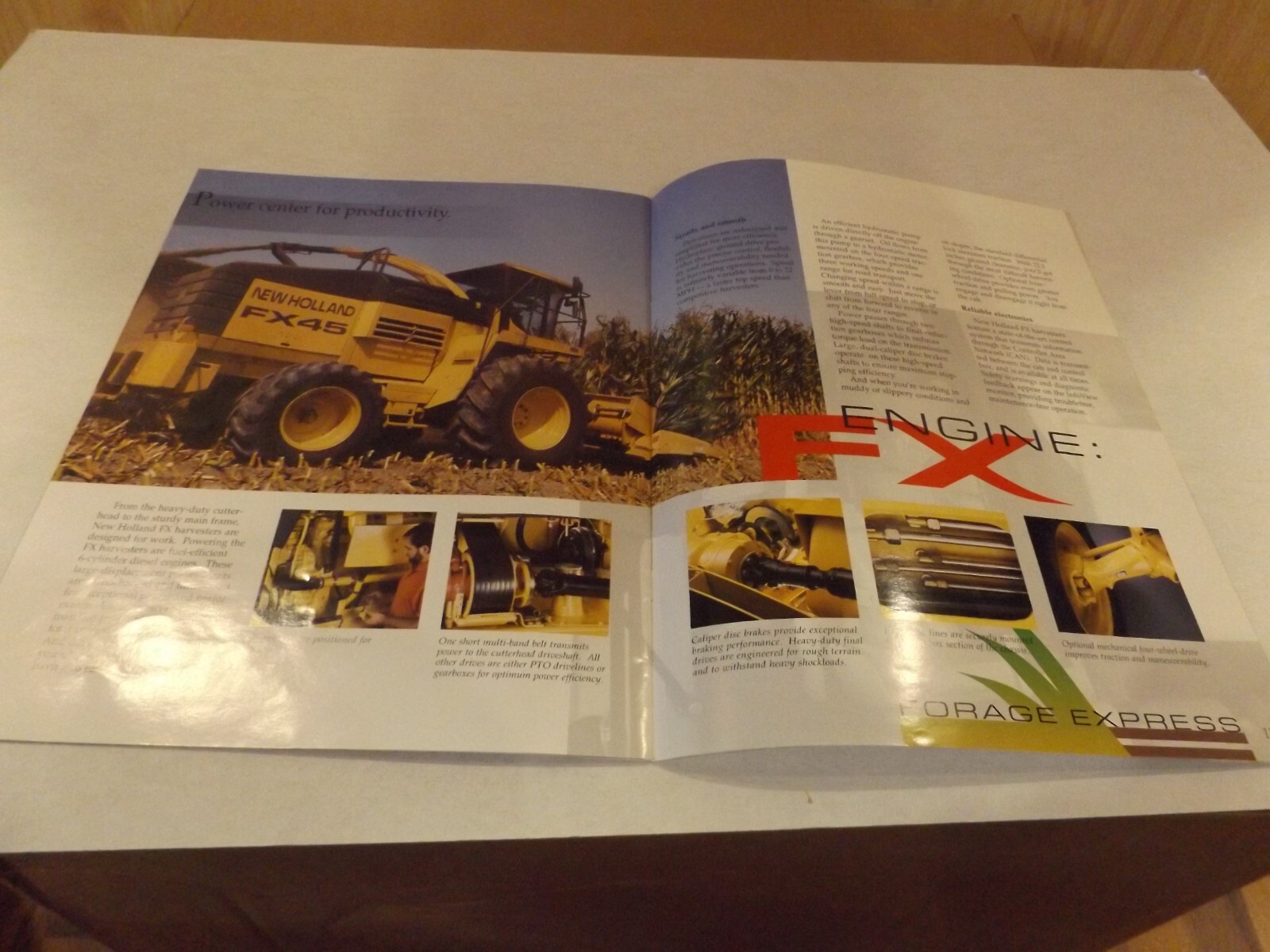 1996 3-pc. NEW HOLLAND HARVESTERS FX25 FX45. LIT # 31002520 1996
