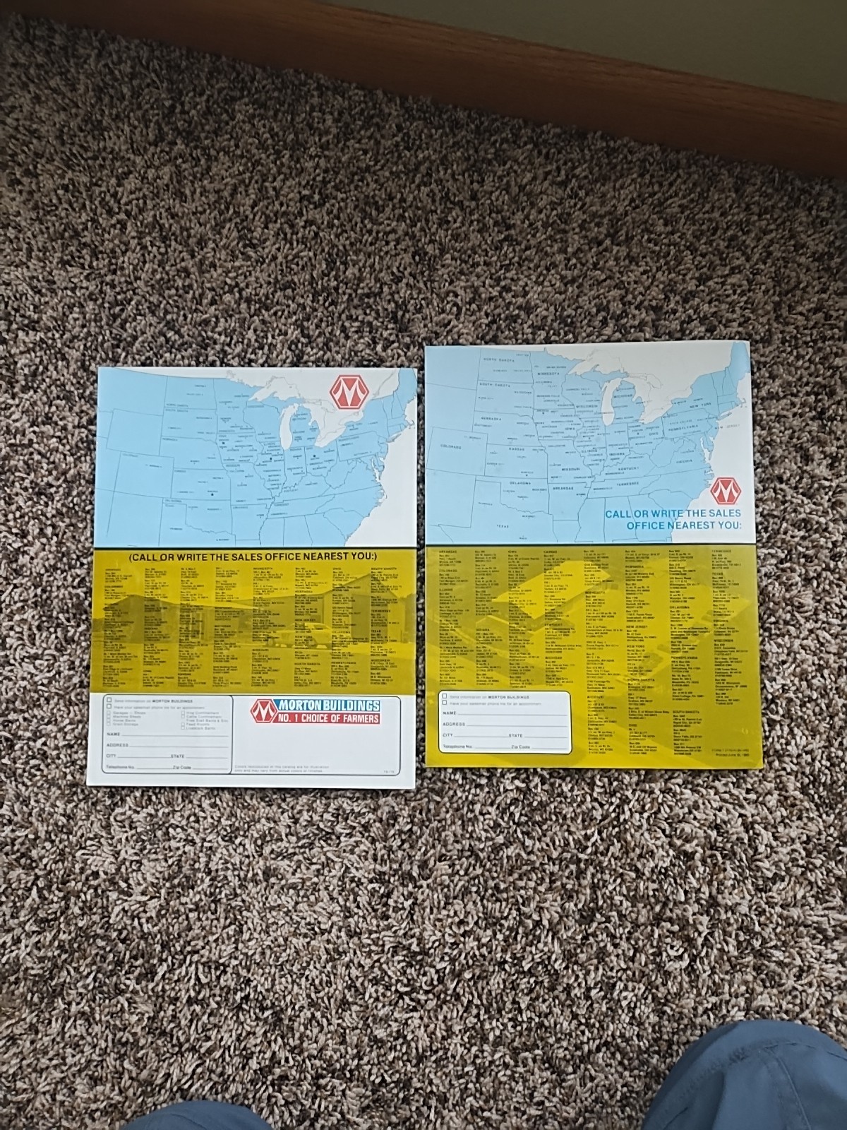 2 Morton Buildings Machine Farm Storage Facilities Sales Brochures 1978 1980