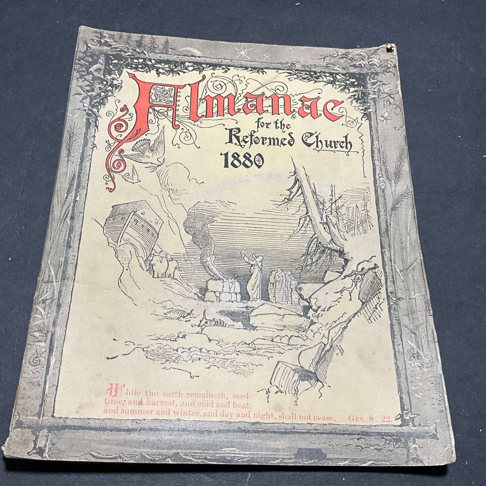 Antique LOT of 24 AGRICULTURAL ALMANACS 1837-1967 English German 19th C.