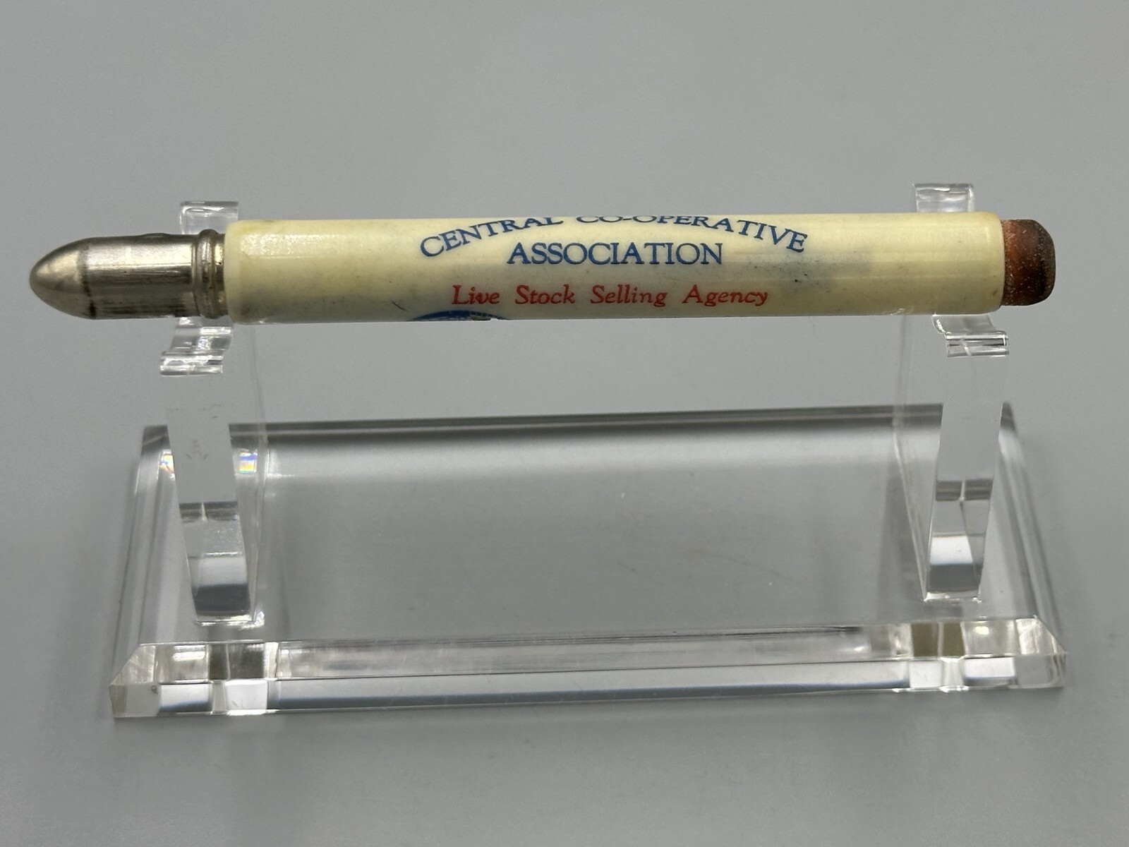 Vintage LIVE STOCK Selling BULLET PENCIL Farm Advertising ST PAUL Fargo BILLINGS