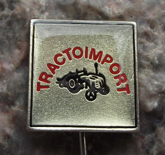 Tractoimport Tractor Import Company Plough and Field Agricultural Farm Pin Badge