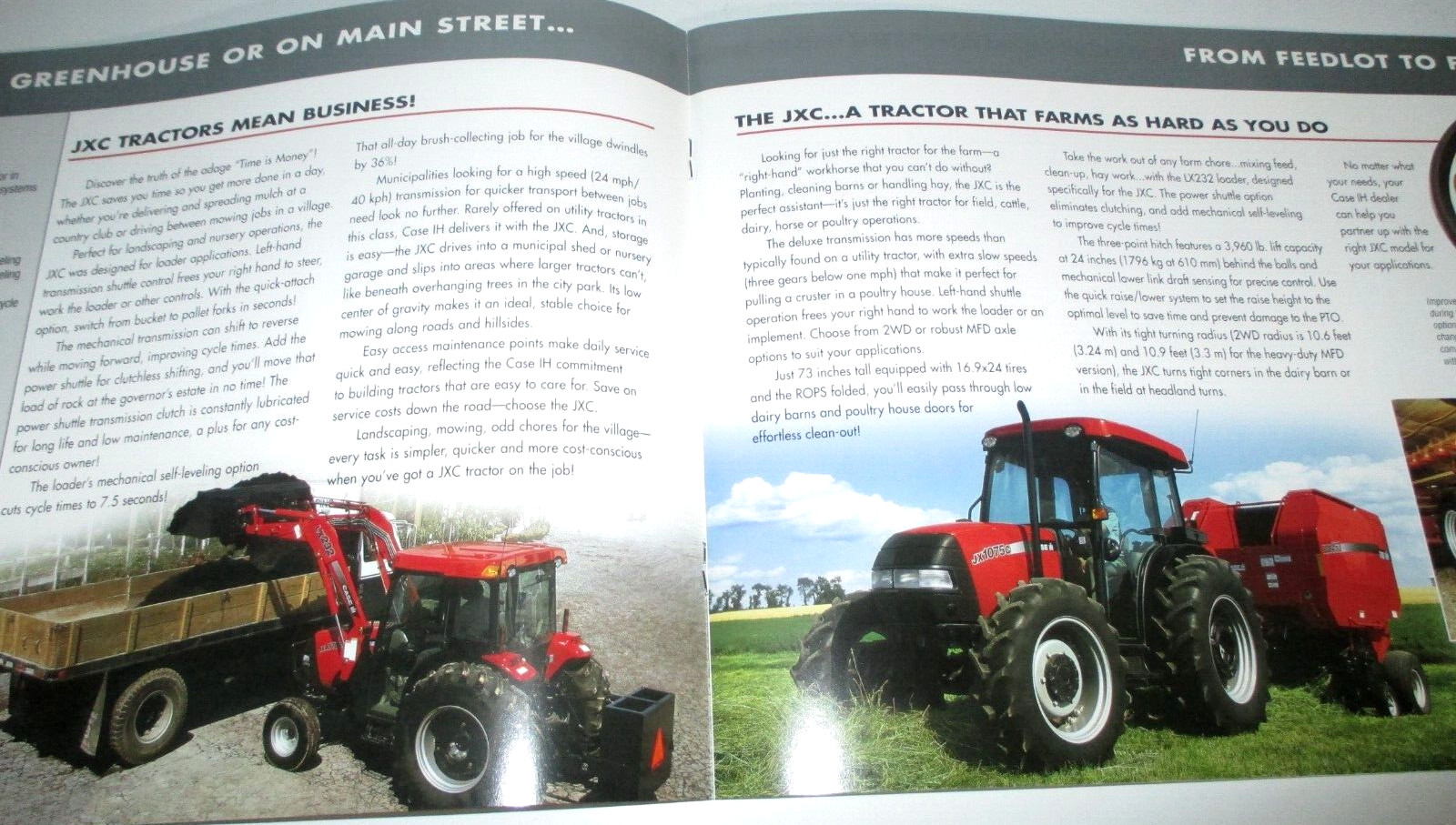 *Case IH JXC Series JX1060C JX1070C JX1075C JX1085C JX1095C Tractor Brochure CIH