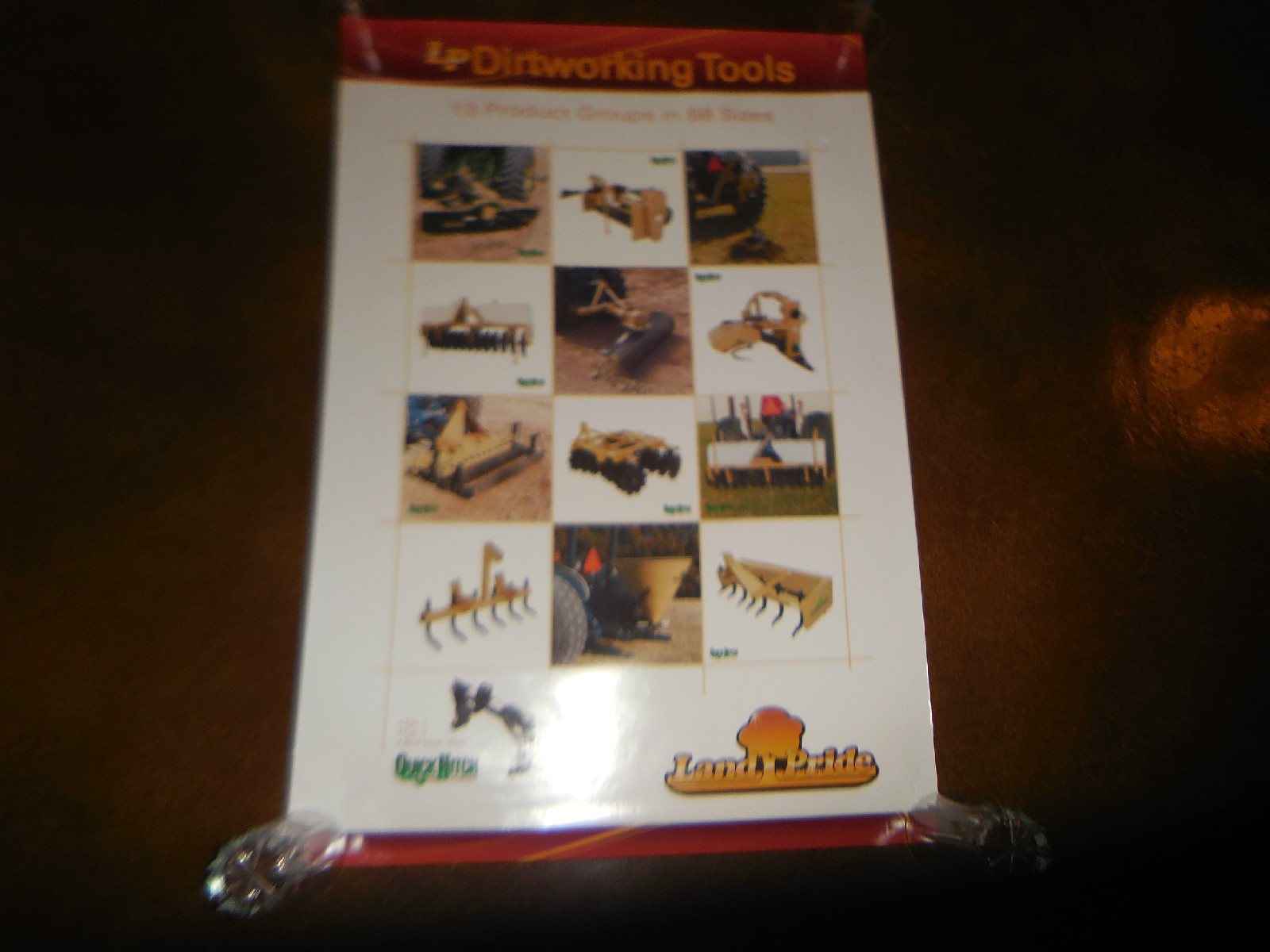 Original Land Pride Dealer Sales Poster Quick Hitch 13 Dirtworking 24&Prime; X 36&Prime; NOS