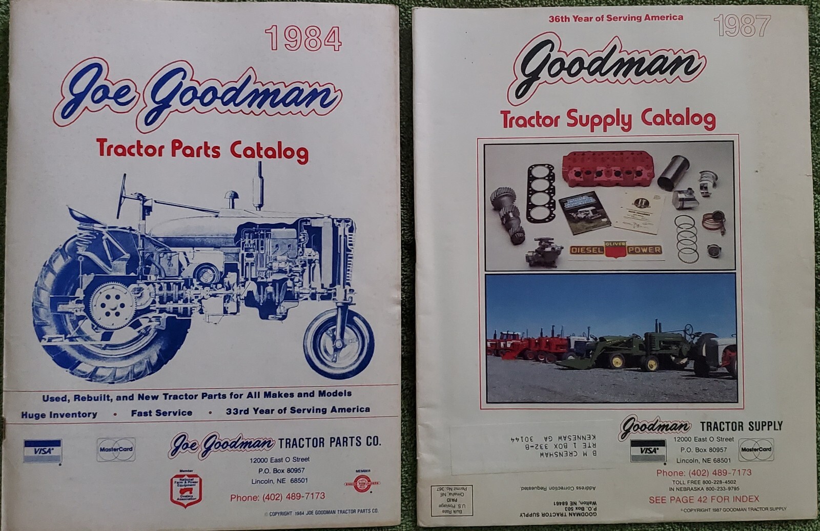 Joe Goodman Tractor Parts Catalogs