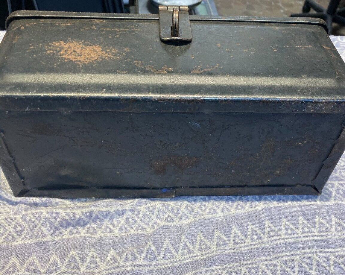 Vtg Fordson Tractor Tool Utility Box Antique Farm Collectible Embossed