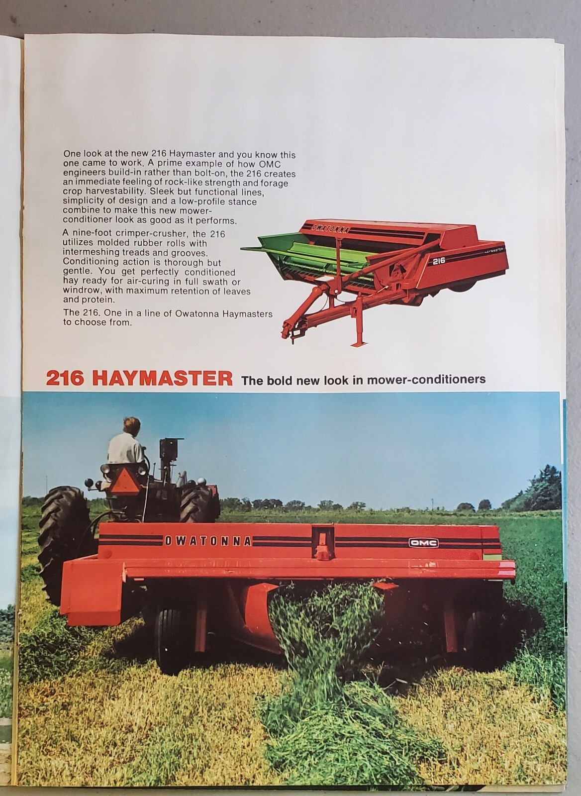 Vintage OMC Owatonna Equipment Brochure