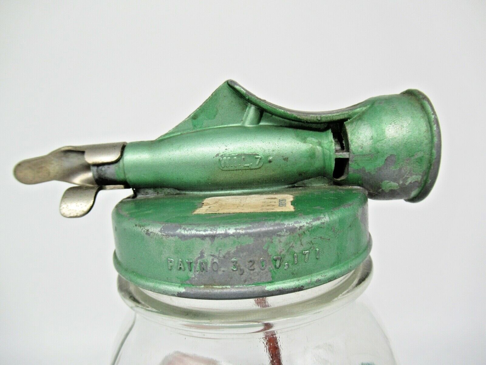 Vintage 1960&rsquo;s Metal Sears Chemical Lawn Fertilizer Glass Sprayer