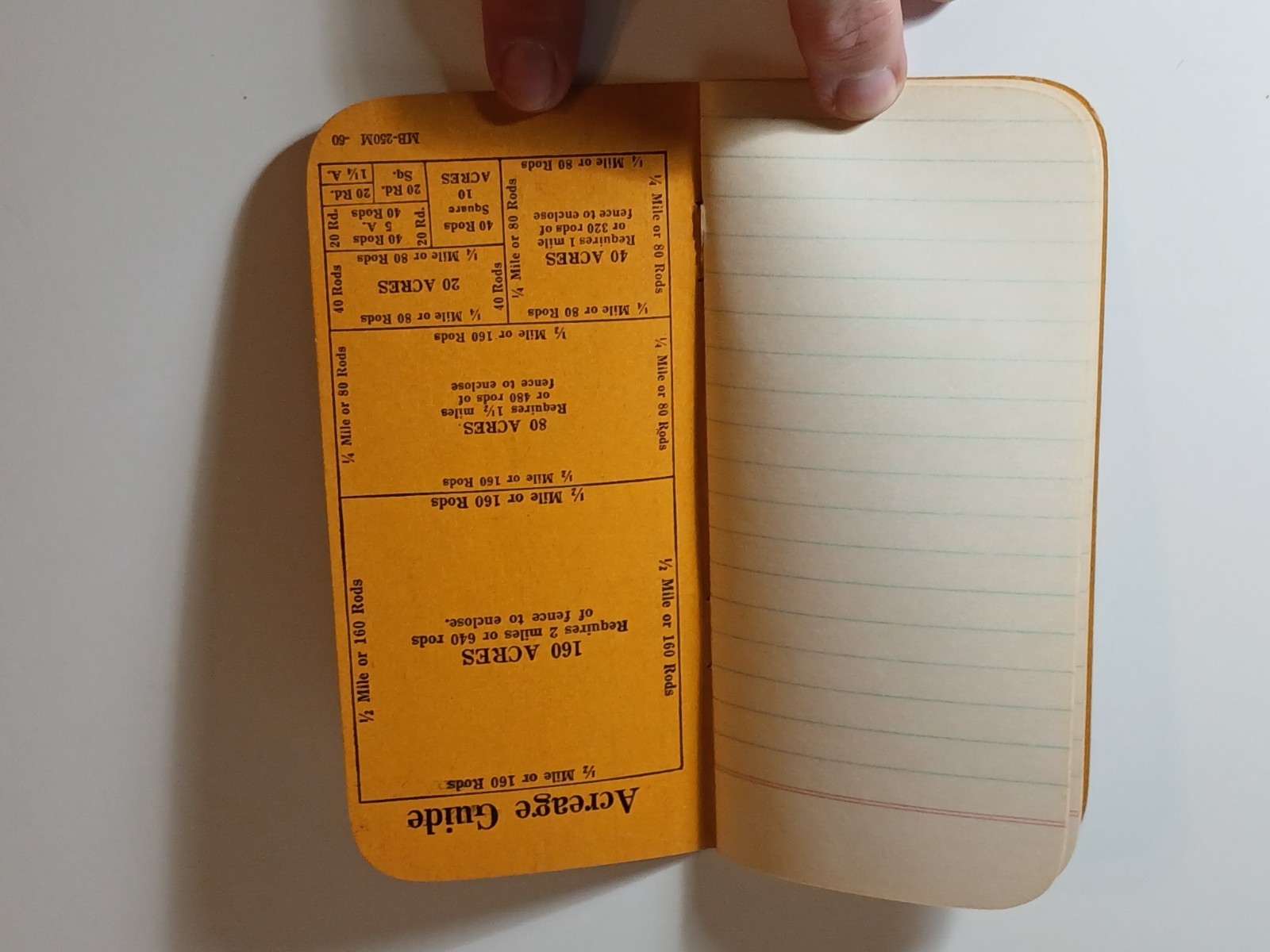 1950s Vintage RED Brand Fence Ledger Book Bluhm Lumber Company Smithton Missouri