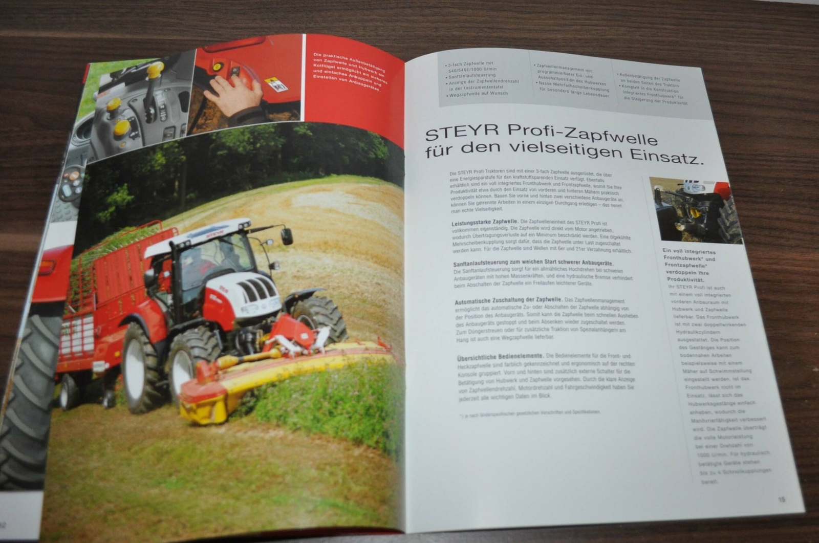 Steyr Profi 4110 4120 4130 6115 6125 6140 Tractor Brochure Prospekt