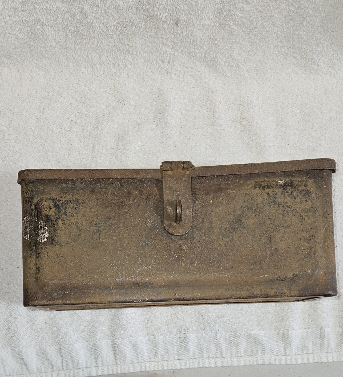 Vintage Fordson Tractor Tool Utility Box Embossed Lid Locking Clasp Early 1900&rsquo;s