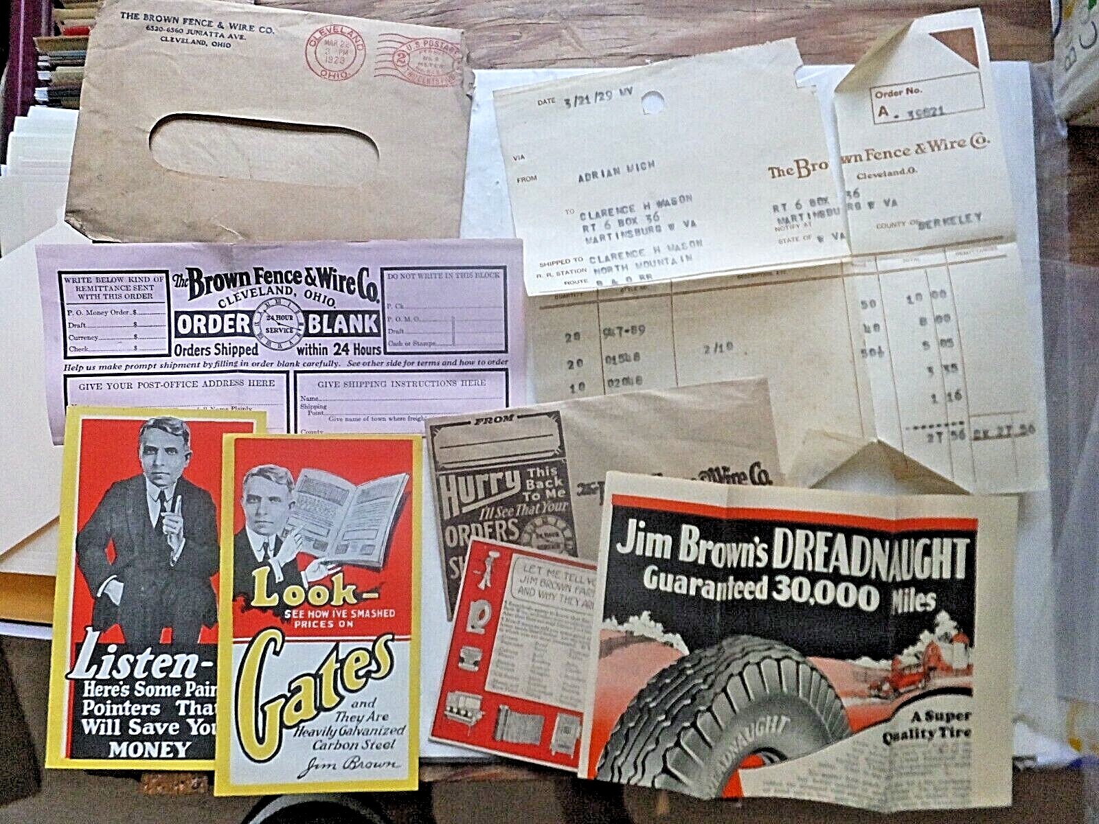 1929 Brown Fence & Wire Co. Sales Brochures. Fences, Paints, etc. Cleveland Ohio