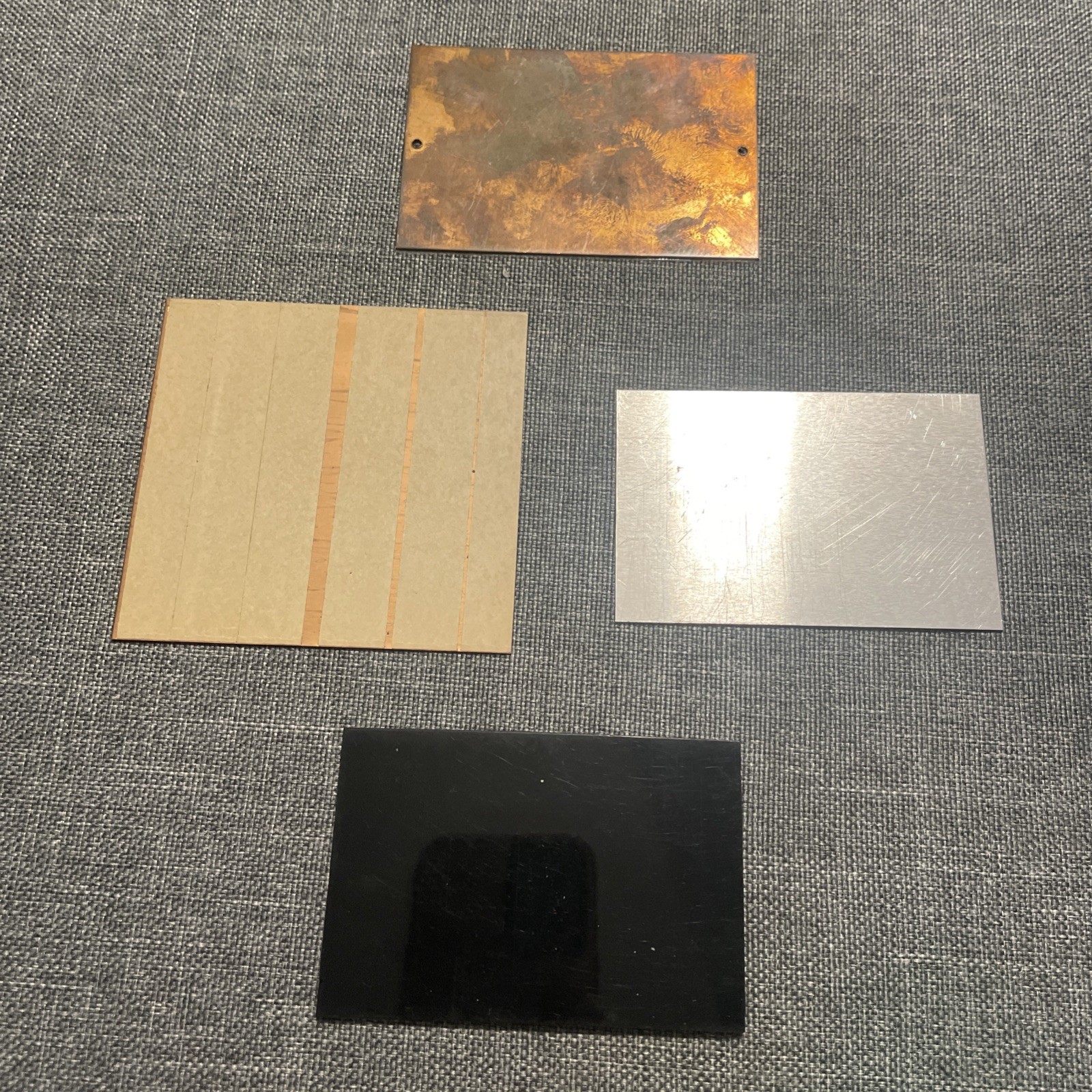 Vtg Metal Place cards For Antique Auto Tours 1973-77 Middle Tennessee Lot of 4