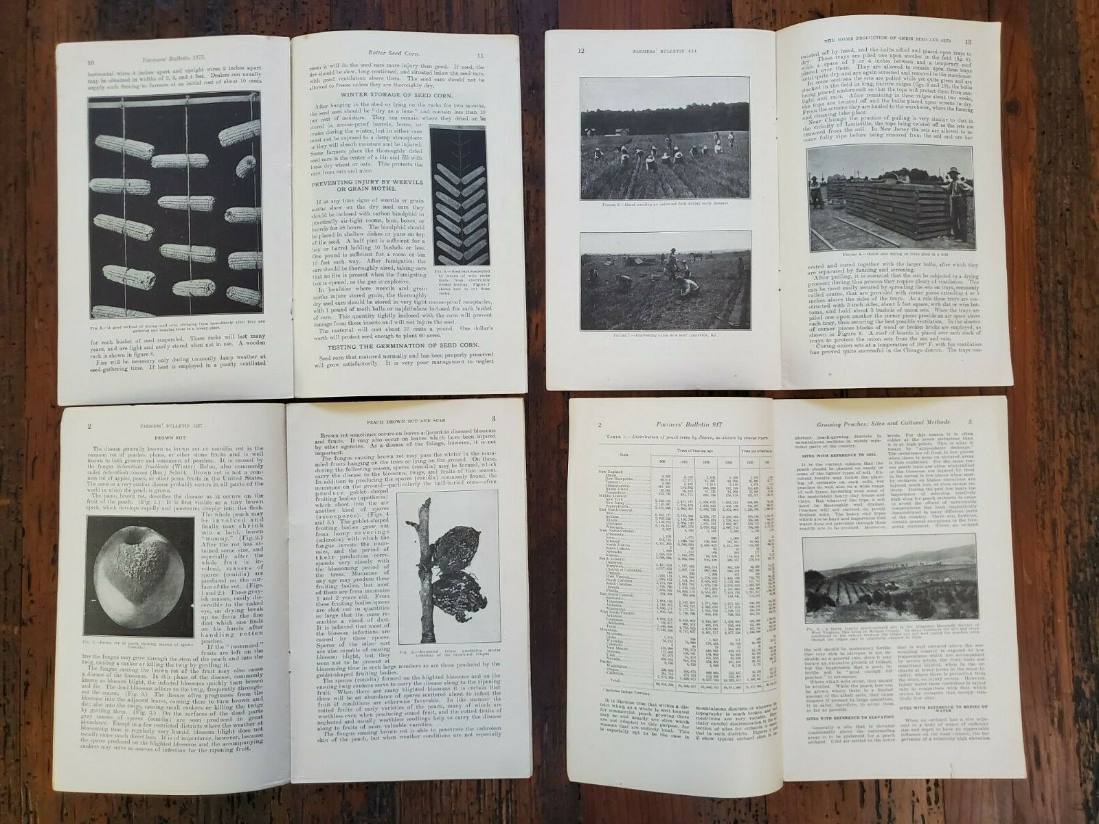 US Vintage Department of Agriculture Farmers Bulletin Lot of 4 Different (DA10)