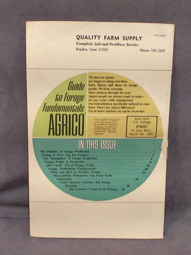 Agrico Guide To Forage Fundamentals Booklet