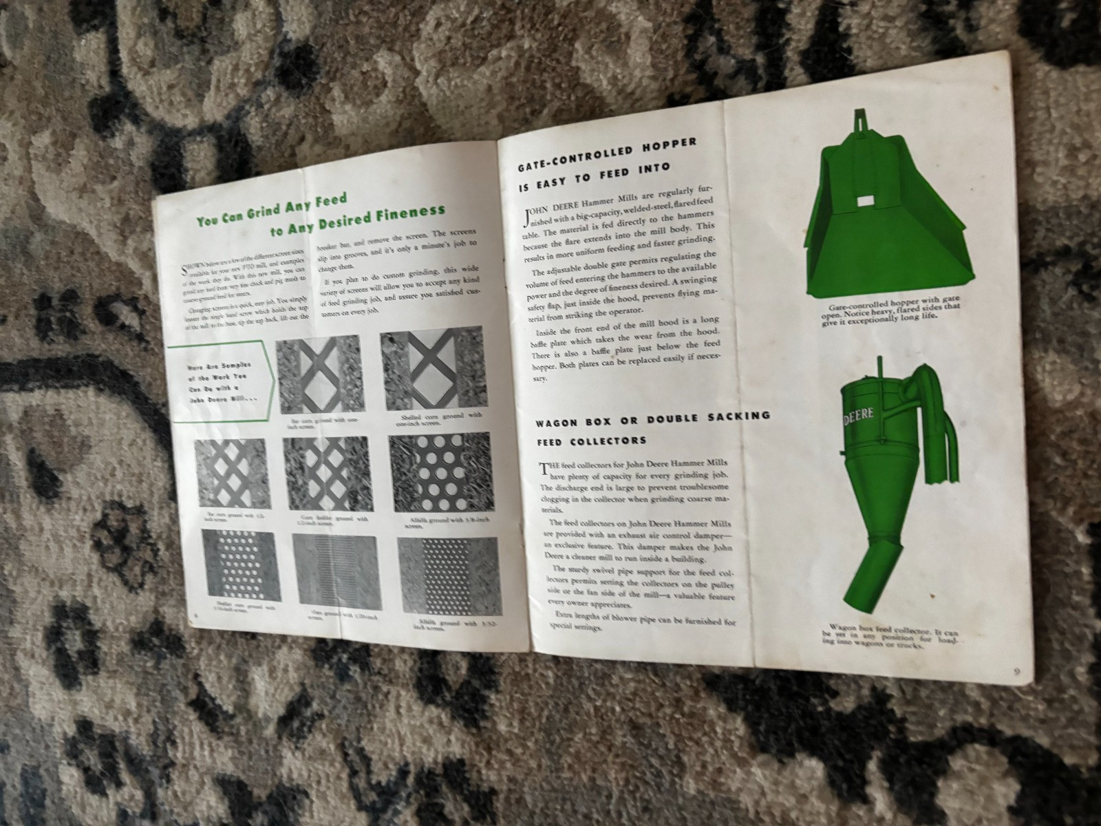 John Deere Hammer Mills For 1953 Brochure DCPA26