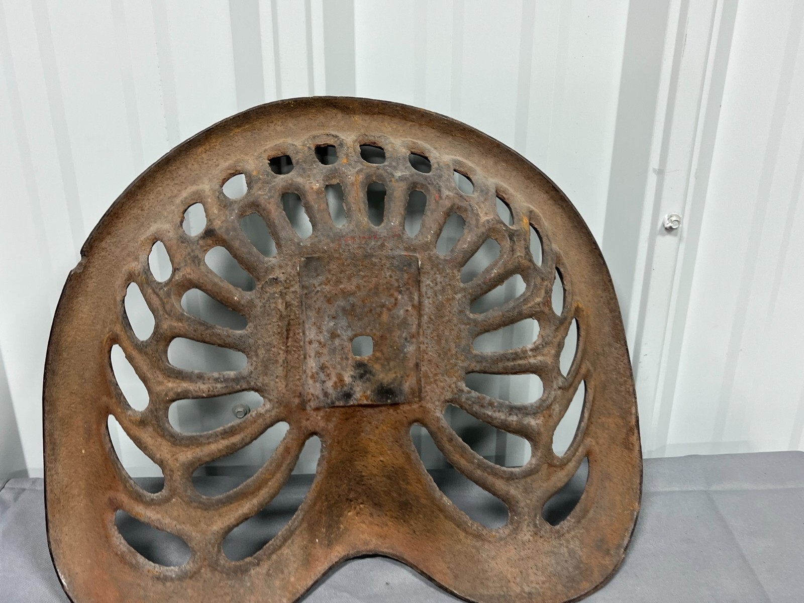Vintage WEIR Cast Iron Seat Implement Equipment Mower Plow
