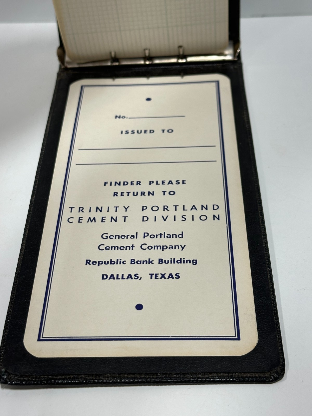 Vtg 1955 Trinity Portland Cement booklet with mixtures and formulas Dallas, Tx