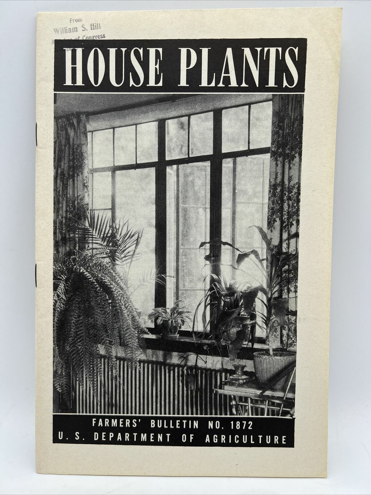 1941 USDA Farmers Bulletin No 1872 HOUSE PLANTS by Furman Lloyd Mulford