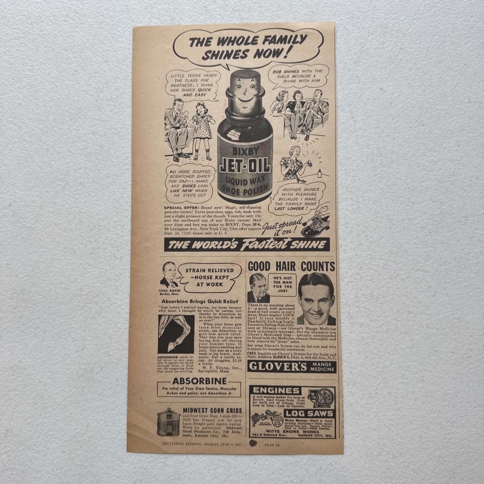 Oliver Farm Equip Co. Corn Master Successful Farming August 1939 Advertisement