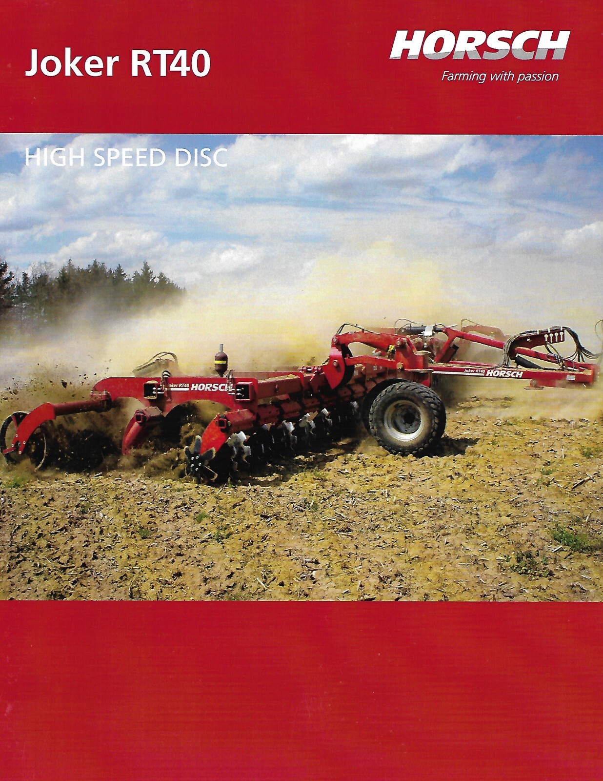Farm Implement Brochure – Horsch – Joker RT40 – High Speed Disc – 2015 (F8512)
