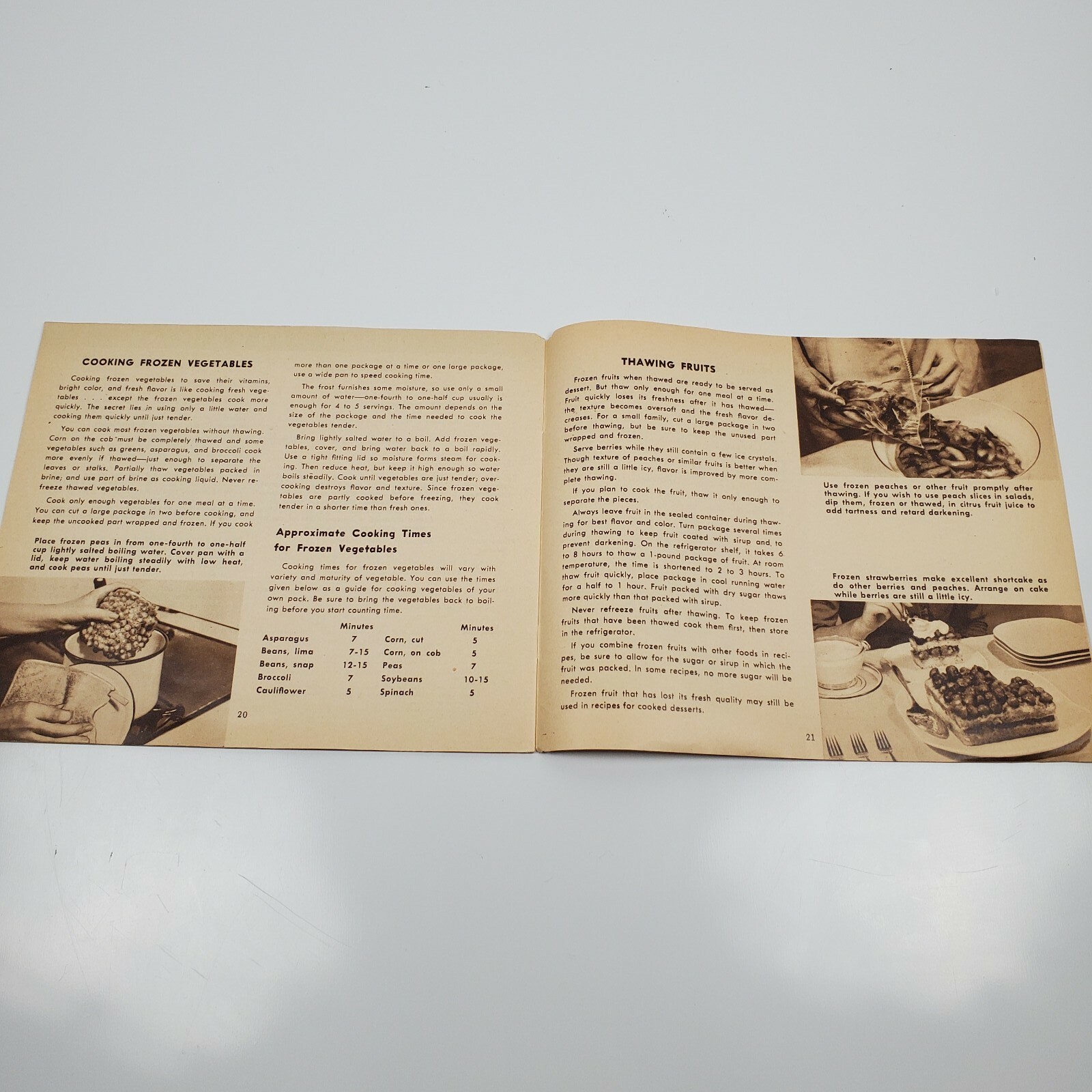 Vintage U.S. Dept of Agriculture Home Freezing Fruits & Vegetables Pamphlet 1946