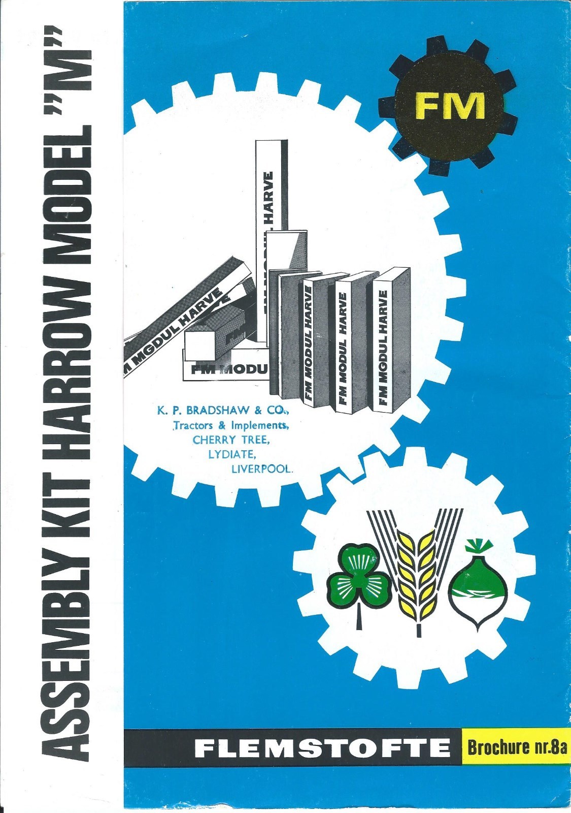 Farm Implement Brochure – Flemstofte – Model M – Harrow – c1970&rsquo;s (F5645)