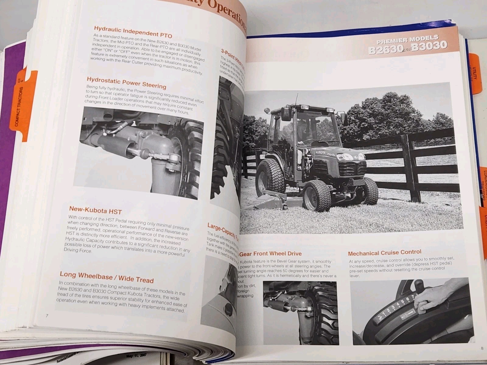 2008 Kubota New Product Guide Dealer Binder Catalogs Brochures Specs