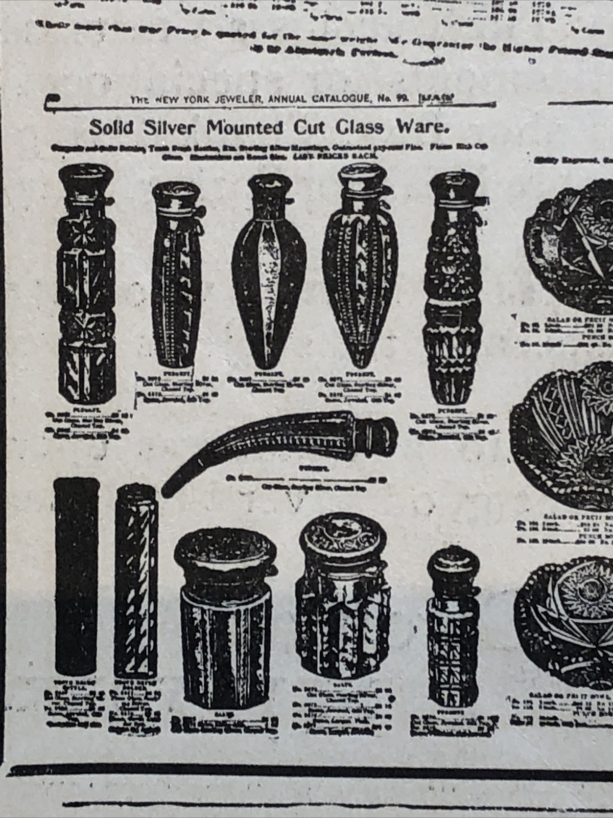 Antique 1901 Jewelry Watch Diamonds Clock Store Pocket Print NY Picture Guide Ad