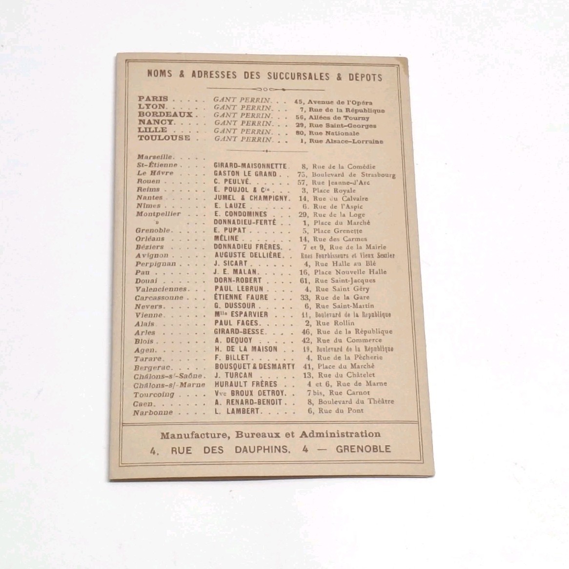 Gant Perrin Gloves Fashion Paris France Foldout Early 1900&rsquo;s Sampler Booklet